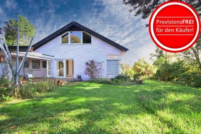Panoramablick in Kenzingen:
Großzügiges Wohnen mit schönem Garten in exklusiver Hanglage