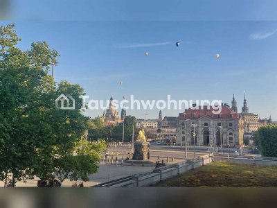 Tauschwohnung: 4-Raumwohnung am Goldenen Reiter mit Blick auf die Altstadt