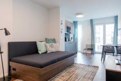 SCHWABING: 1-Zimmer-Apartment mit West-Balkon!