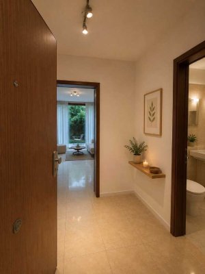 2-Zimmer-Wohnung mit großer Privatterrasse in Bestlage nahe Frankfurt