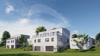 KfW40 Neubau: Gehobene Doppelhaushälfte verteilt auf 3 Etagen im Baugebiet Antesberger Berg