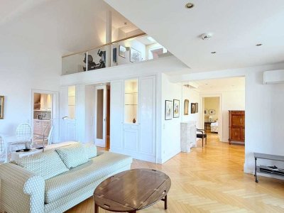 Stilvolle Maisonettewohnung - Süd-Terrassen mit Panoramablick - Aufzug mit Wohnungszugang