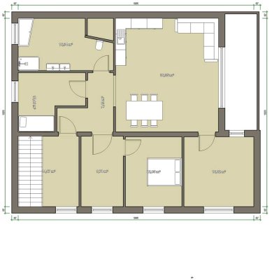Ansprechende und neuwertige 5-Zimmer-Wohnung mit Balkon und EBK in Tengen