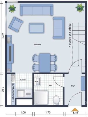 Charmante 1,5-Zimmer Wohnung im 2. OG in Jülich