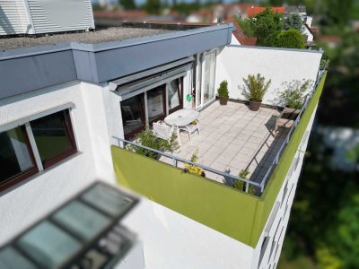 3,5 ZKB Penthouse in Göggingen mit tollem Ausblick