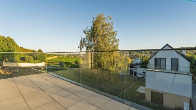 Ziegelmassiv-Doppelhaushälfte in Toplage – 4 Zimmer + Dachterrasse + Kamin