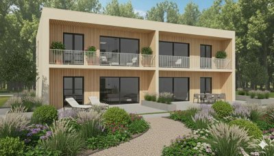 Moderne Eigentumswohnung mit Seeidylle in Pouch - WE 2