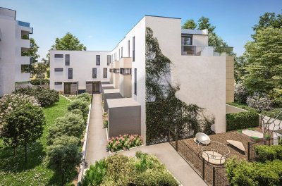 Erstbezug! Leistbares Neubau-Reihenhaus mit Terrasse, Dachterrasse &amp; kleinem Garten (auch für Anleger)