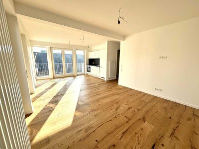 KL-City-Neubau/Erstbezug: Moderne 2-Zi.-Penthousewhg. mit Einbaukü., Carport, Balk. u. Dachterrasse