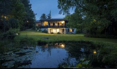 Willkommen im Spreewald  - Terrasse mit Außenkamin, Indoor-Pool  und Sauna - nah zum Fließ