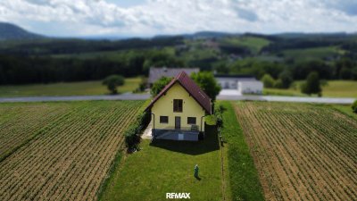 Einmalige Aussichtslage in der Südoststeiermark – Massiv gebautes Wohnhaus mit unverbaubarem Fernblick
