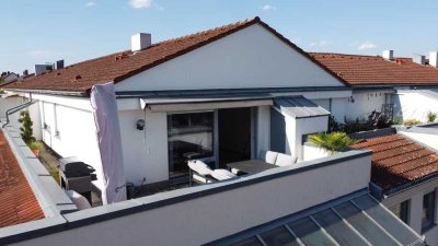 Schöne 2-Zimmer-Wohnung mit großer Dachterrasse und TG-Stellplatz