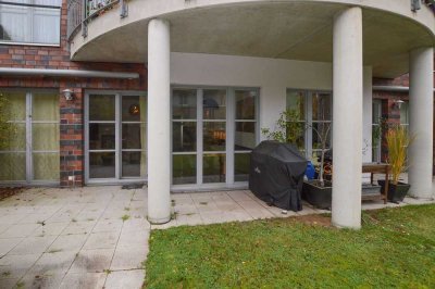Elbdorf Rissen - barrierearm: Moderne 3-Zimmer-Gartenwohnung mit Sonnenterrasse u. Garagenstellplatz