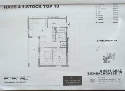 Moderne, helle 3-Zimmer-Wohnung in ruhiger Lage in Graz-Liebenau – verfügbar ab 01.10.2025