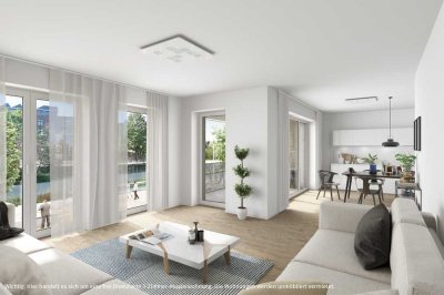 Gut geschnittene 3-Zimmer-Wohnung in direkter Aa-Lage!