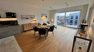 Luxus-Neubauwhg., Erstbezug, Nähe Medienhafen, möbl., Tiefgarage