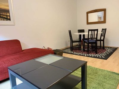 Erstbezug nach Bad-Sanierung: vollmöblierte 2-Zi.-Wohnung im EG in Mannheim-Neckarstadt-Ost