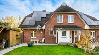 Praktische und gepflegte DHH mit Südterrasse, Kamin und Carport | Schöne Lage in Elbe-Nähe