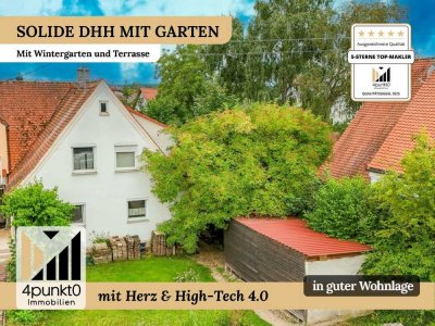 RESERVIERT - Solide Doppelhaushälfte mit Garten, Wintergarten und Terrasse– in guter Wohnlage