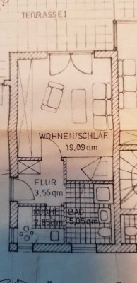 Stilvolle 1-Zimmer-Wohnung mit EBK und großer Terrasse in Höhenkirchen-Siegertsbrunn