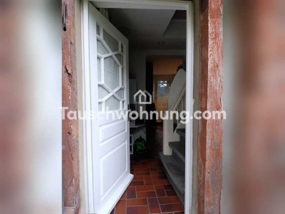 Tauschwohnung: 1 Zimmer Maisonettewhg mit Garten und Stellplatz