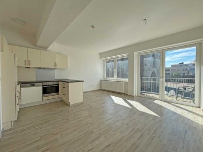 Mit großer Dachterrasse, Sauna und Einbauküche - 3-Zimmer-Wohnung am Marktplatz in Hamm