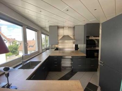 HU-Steinheim, tolle Maison.-Wohnung, Nichtraucher, 85 m², Bulthaup EBK, Balkon, TG-Platz, 970,-/NK