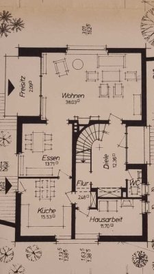 Einfamilienhaus mit großem Garten am Stadtrand von Rheine in grüner Umgebung