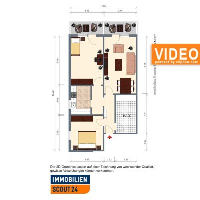 3 Zimmer Wohnung in ruhiger Lage