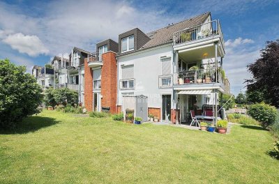 Düsseldorf-Itter! Wunderbare 3-Zimmer-Gartenwohnung mit Blick ins weite Grün!