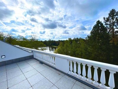 Hochwertige Whg. mit Dachterrasse & Blick über den See!!
