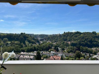 3-Zimmer-Wohnung über den Dächern von Passau-Grubweg mit unvergleichlichem Panoramablick