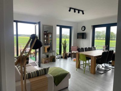 Große Maisonette-Neubauwohnung mit Wärmepumpe, Fußbodenheizung, Garage in Traumlage von Jülich