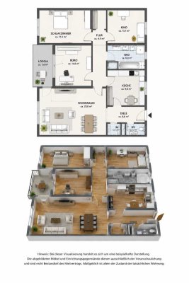 Helle 4-Zimmer-Wohnung mit Balkon in ruhiger Lage nahe der Universität Mainz