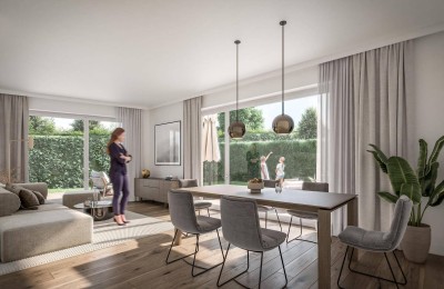 3-Zimmer - SÜDWEST - GARTENWOHNUNG in Altmünster - NEUBAU - zentrale Lage