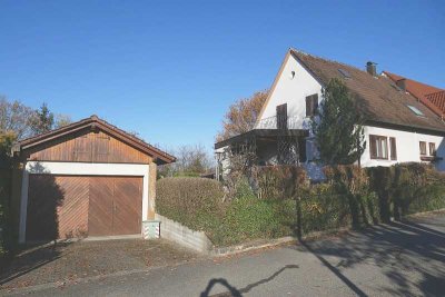 URBACH- DHH MIT CHARME IN SONNIGER LAGE, GROßE GARAGE U. GRUNDSTÜCK MIT PERSPEKTIVE