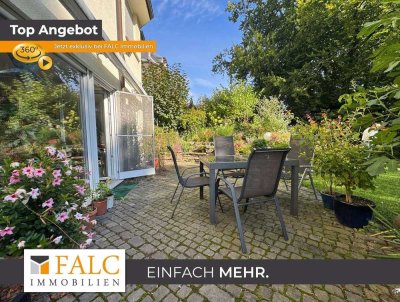 Gartenwohnung mit Hauscharakter – Terrasse, großer Garten & Kamin in naturnaher Lage