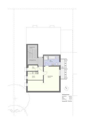 1-Raum-Souterrain-Wohnung mit gehobener Ausstattung in Mainz