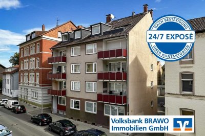 Mitten im Leben! Zentral und dennoch ruhig gelegene 2-Zi.-Wohnung!