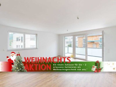 Traumhafte 3-Zimmer-Wohnung mit EBK, großem Balkon, Gäste-WC, u.v.m. im Neubauquartier "EYBDUO"