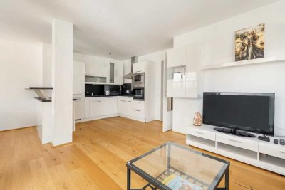 Helle 3-Zimmer-Neubauwohnung mit Balkon und Weitblick — möbliert