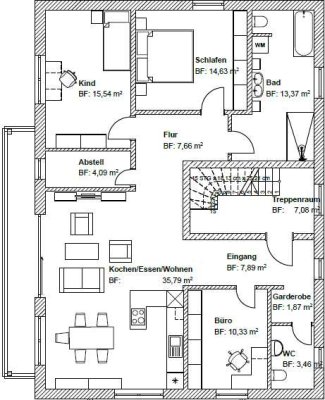 4-Zimmer-Etagenwohnung im Neubau (2024) mit gehobener Innenausstattung & Balkon in Anger