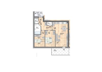 Herrliche lichtdurchflutete Dachgeschoßwohnung mit 3-Zimmer und Balkon - Provisionsfrei - Ziegelmassivbau - Schlüsselfertig