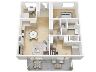 Moderne 4-Zimmer Apartments mit großzügigen Balkonen (opt. mit Dachterrasse) im Süden von München
