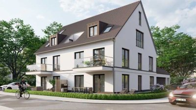 3,5-Zimmer-Gartenwohnung mit Westterrasse, großem Hobbyraum und extra Dusche in UG