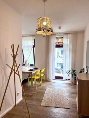 Design-2-Zimmer-Apartment mit sonniger Terrasse | Möbliert | Sofort bezugsfertig | Leipzig-Plagwitz
