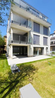 Wiesbaden-Dichterviertel: Exklusive Neubau-Terrassenwohnung mit Privatgarten & Designer