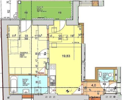 Provisionsfreie 2-Zimmerwohnung mit kleiner Terrasse in Herz-Jesu bei Schillerplatz