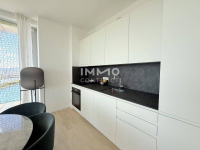 Innenstadt und Donau Blick: 32. Etage - DC2 Tower U1 Donauinsel