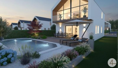 Stilvolles Einfamilienhaus im modernen Chalet-Stil Individuell Planbar